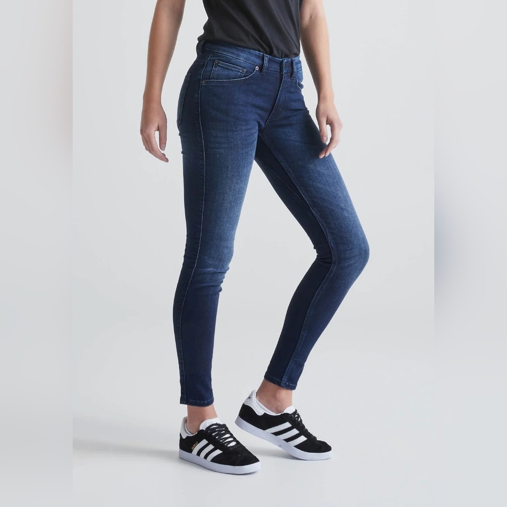 DUER Mid Rise Denim Skinny Jean 25